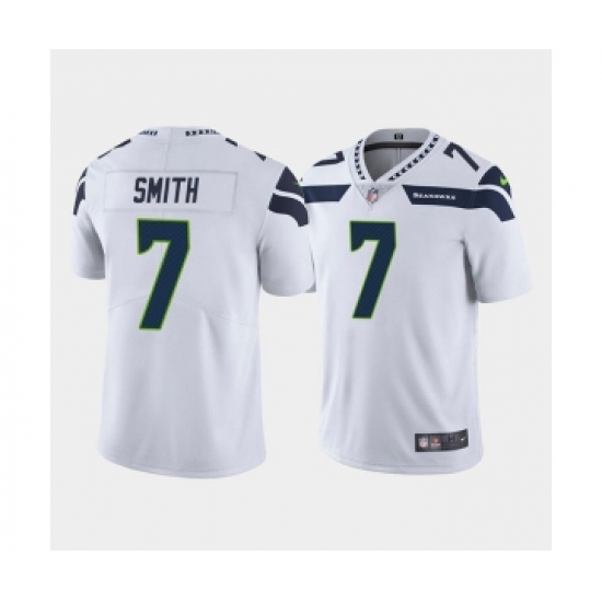 Men's Seattle Seahawks 7 Geno Smith White Vapor Untouchable Limited Stitched Jersey