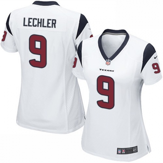 Women's Nike Houston Texans 9 Shane Lechler Game White NFL Jersey