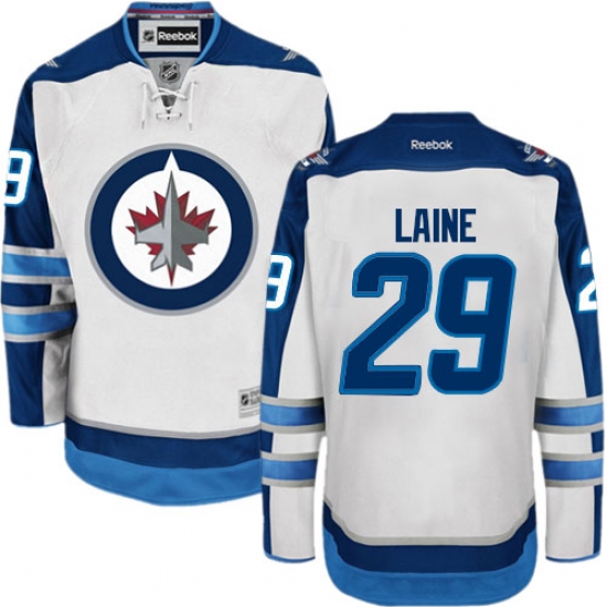 Youth Reebok Winnipeg Jets 29 Patrik Laine Authentic White Away NHL Jersey