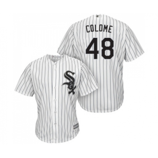 Youth Chicago White Sox 48 Alex Colome Replica White Home Cool Base Baseball Jersey