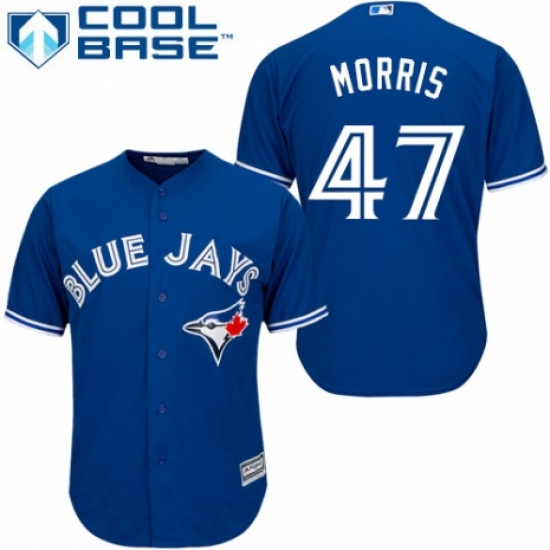 Men's Majestic Toronto Blue Jays 47 Jack Morris Replica Blue Alternate MLB Jersey