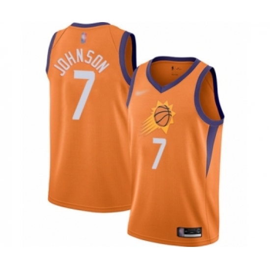 Youth Phoenix Suns 7 Kevin Johnson Swingman Orange Finished Basketball Jersey - Statement Edition