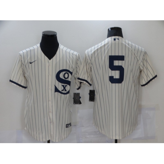 Men's Chicago White Sox 5 Yolmer Sanchez Cream Game 2021 Field of Dreams Jersey