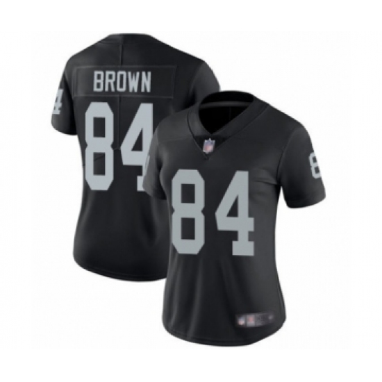 Women's Oakland Raiders 84 Antonio Brown Black Team Color Vapor Untouchable Limited Player Football Jersey