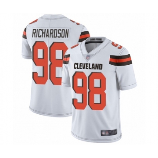 Men's Cleveland Browns 98 Sheldon Richardson White Vapor Untouchable Limited Player Football Jersey