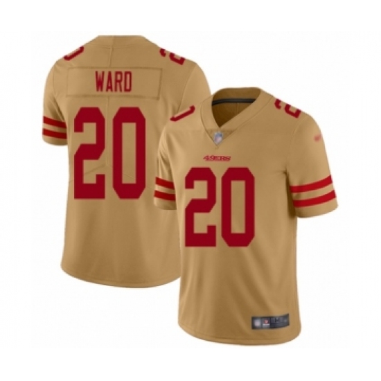 Youth San Francisco 49ers 20 Jimmie Ward Limited Gold Inverted Legend Football Jersey