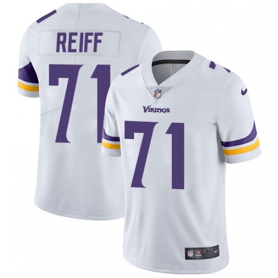Youth Nike Minnesota Vikings 71 Riley Reiff White Vapor Untouchable Limited Player NFL Jersey