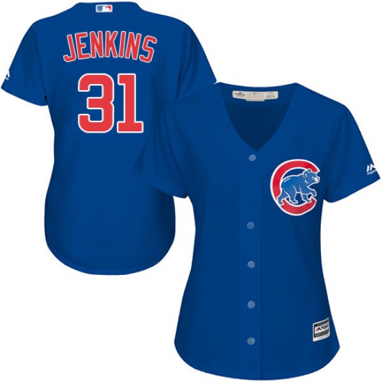 Women's Majestic Chicago Cubs 31 Fergie Jenkins Authentic Royal Blue Alternate MLB Jersey