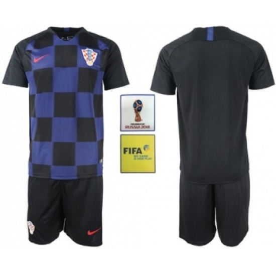 Croatia Blank Away Soccer Country Jersey