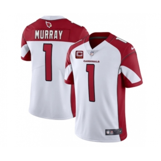 Men's Arizona Cardinals 1 Kyler Murray White 3-Star C Patch Vapor Untouchable Limited Stitched NFL Jersey