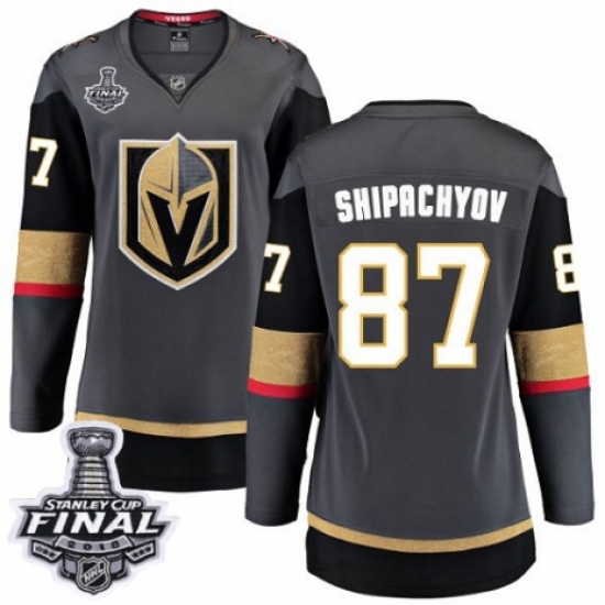 Women's Vegas Golden Knights 87 Vadim Shipachyov Authentic Black Home Fanatics Branded Breakaway 2018 Stanley Cup Final NHL Jersey