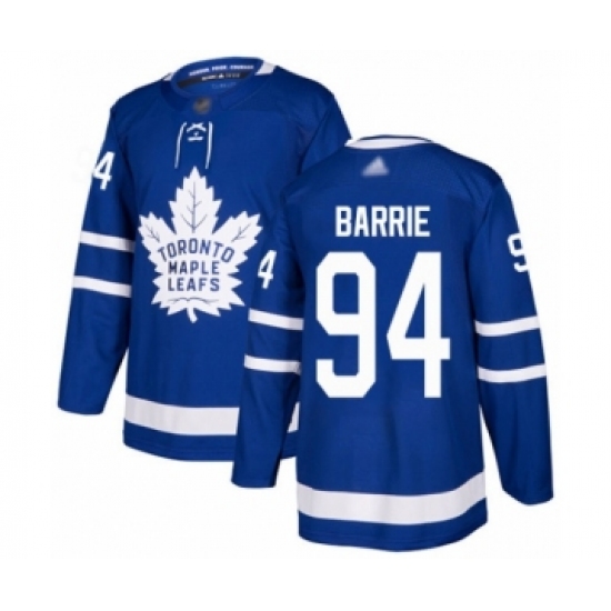 Men's Toronto Maple Leafs 94 Tyson Barrie Authentic Royal Blue Home Hockey Jersey