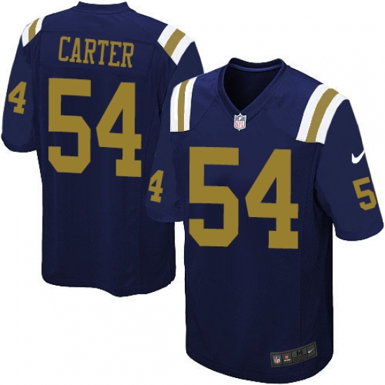 Youth Nike New York Jets 54 Bruce Carter Elite Navy Blue Alternate NFL Jersey