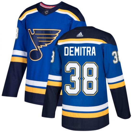 Youth Adidas St. Louis Blues 38 Pavol Demitra Authentic Royal Blue Home NHL Jersey