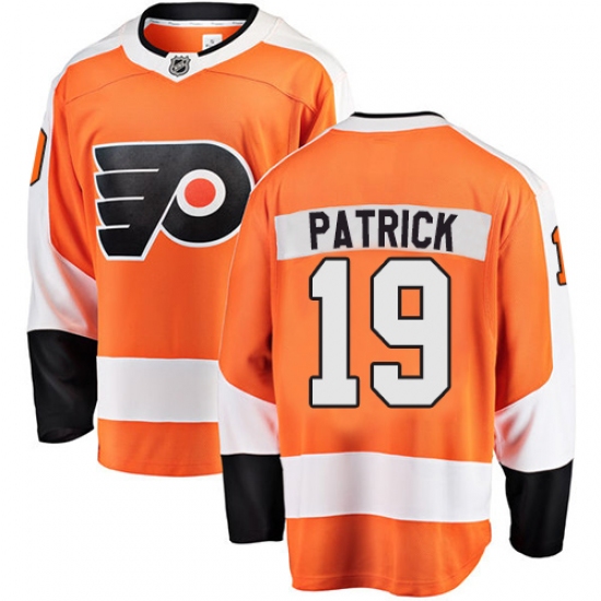 Youth Philadelphia Flyers 19 Nolan Patrick Fanatics Branded Orange Home Breakaway NHL Jersey