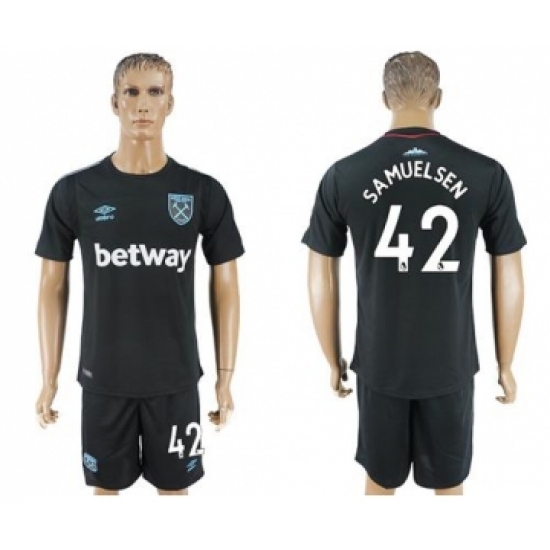 West Ham United 42 Samuelsen Away Soccer Club Jersey