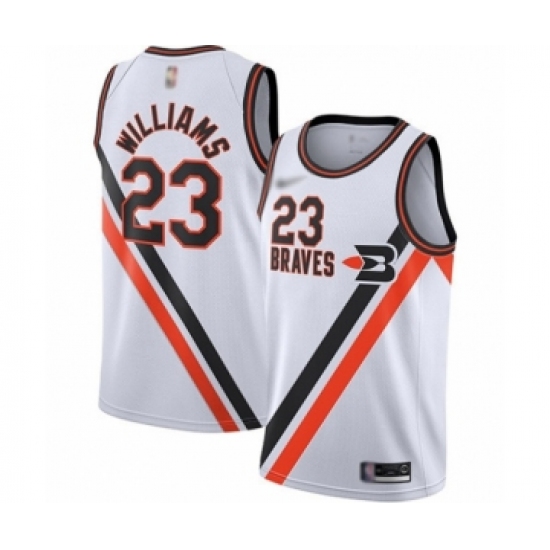 Men's Los Angeles Clippers 23 Louis Williams Swingman White Hardwood Classics Finished Basketball Jersey