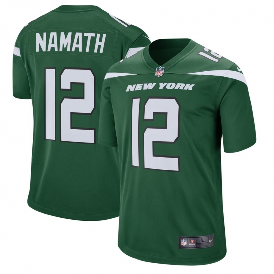 Men's New York Jets 12 Joe Namath New York Jets Nike Retired Player Jersey - Green