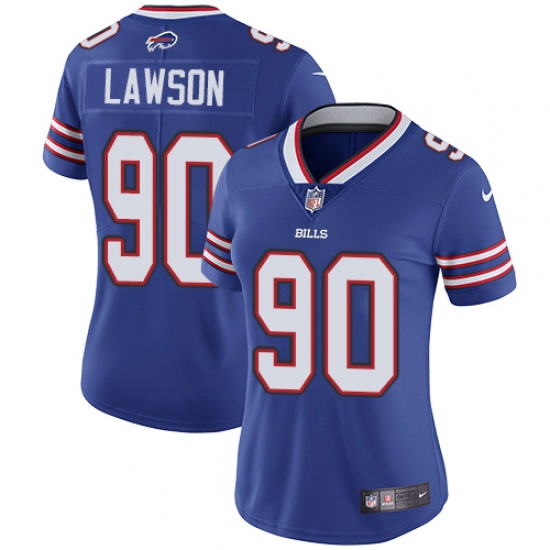 Women's Nike Buffalo Bills 90 Shaq Lawson Elite Royal Blue Team Color NFL Jersey