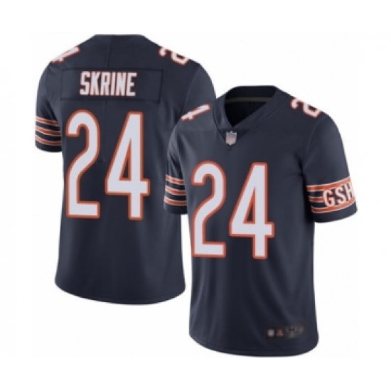 Men's Chicago Bears 24 Buster Skrine Navy Blue Team Color Vapor Untouchable Limited Player Football Jersey