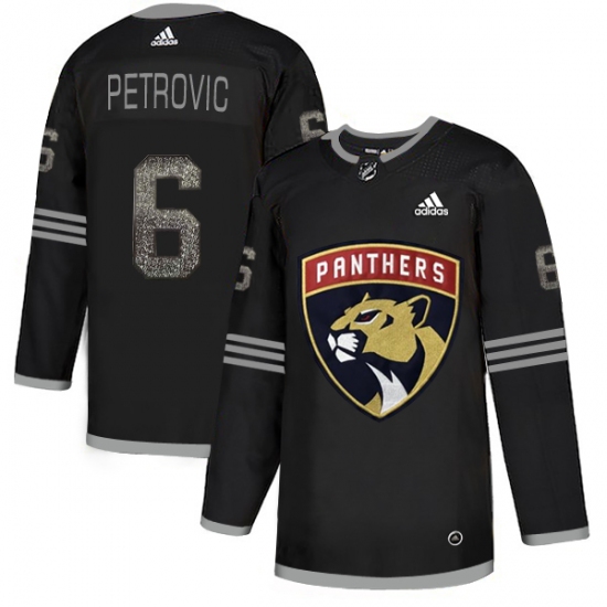 Men's Adidas Florida Panthers 6 Alexander Petrovic Black Authentic Classic Stitched NHL Jersey