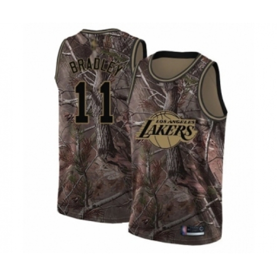 Men's Los Angeles Lakers 11 Avery Bradley Swingman Camo Realtree Collection Basketball Jersey