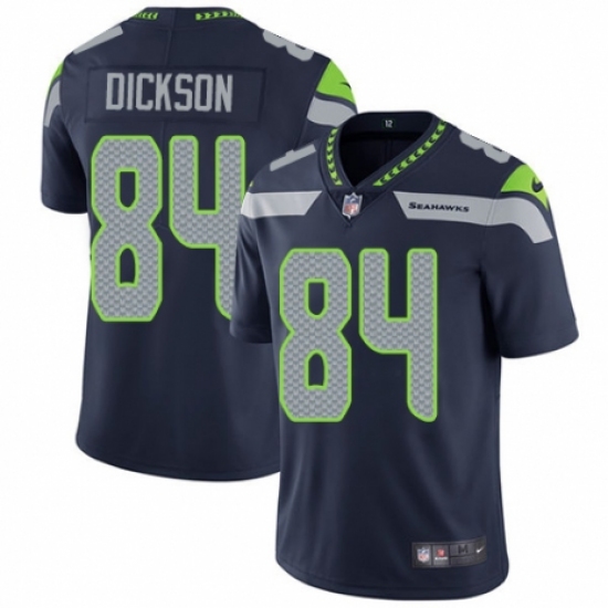 Youth Nike Seattle Seahawks 84 Ed Dickson Navy Blue Team Color Vapor Untouchable Limited Player NFL Jersey
