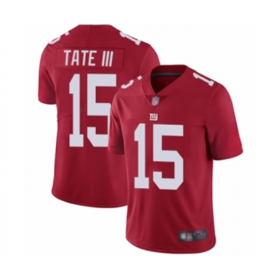 Youth New York Giants 15 Golden Tate III Red Alternate Vapor Untouchable Limited Player Football Jersey