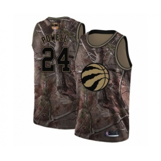 Women's Toronto Raptors 24 Norman Powell Swingman Camo Realtree Collection 2019 Basketball Finals Bound Jersey