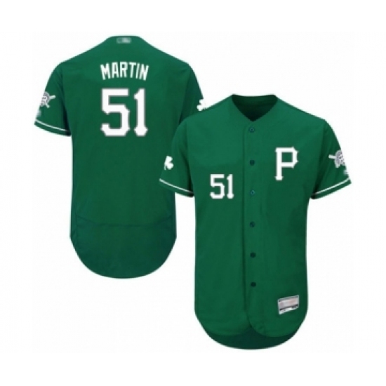 Men's Pittsburgh Pirates 51 Jason Martin Green Celtic Flexbase Authentic Collection Baseball Player Jersey