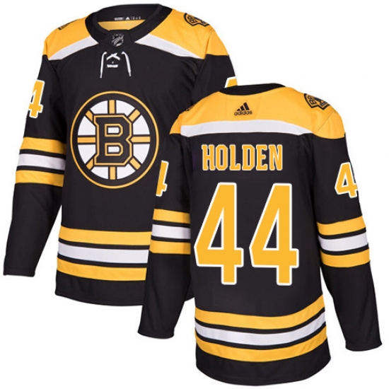 Men's Adidas Boston Bruins 44 Nick Holden Authentic Black Home NHL Jersey