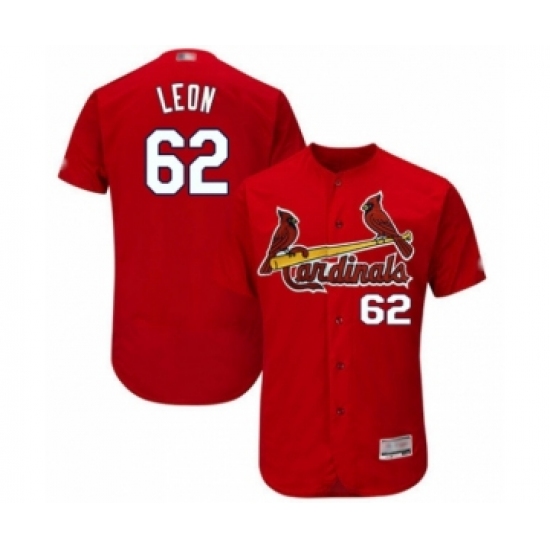 Men's St. Louis Cardinals 62 Daniel Ponce de Leon Red Alternate Flex Base Authentic Collection Baseball Player Jersey