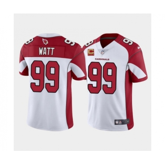 Men's Arizona Cardinals 2022 99 J.J. Watt White With 4-star C Patch Vapor Untouchable Limited Stitched NFL Jersey