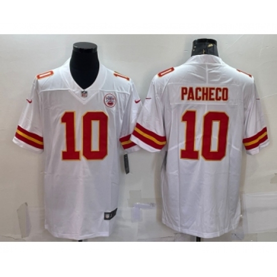Men's Kansas City Chiefs 10 Isiah Pacheco White 2022 Vapor Untouchable Stitched NFL Nike Limited Jersey