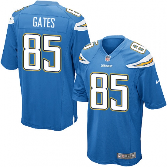Men's Nike Los Angeles Chargers 85 Antonio Gates Game Electric Blue Alternate NFL Jersey