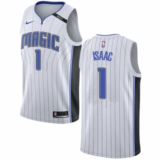 Women's Nike Orlando Magic 1 Jonathan Isaac Authentic NBA Jersey - Association Edition