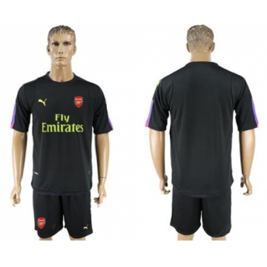 Arsenal Blank Black Goalkeeper Soccer Club Jersey