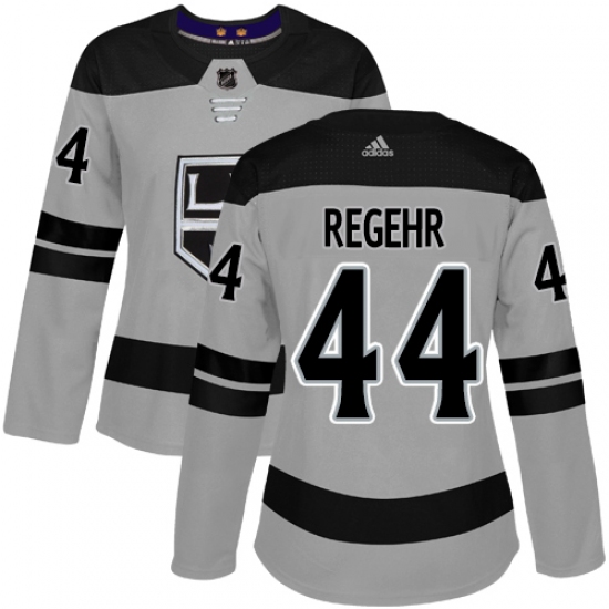 Women's Adidas Los Angeles Kings 44 Robyn Regehr Authentic Gray Alternate NHL Jersey