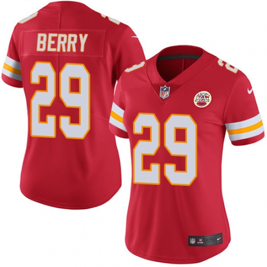 Women's Nike Kansas City Chiefs 29 Eric Berry Red Team Color Vapor Untouchable Limited Player NFL Jersey