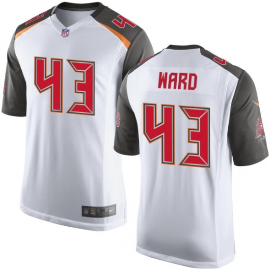 Men's Nike Tampa Bay Buccaneers 43 T.J. Ward Game White NFL Jersey