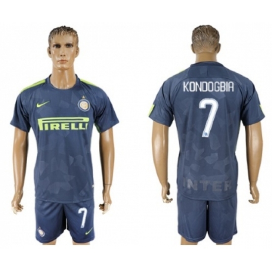 Inter Milan 7 Kondogbia Sec Away Soccer Club Jersey