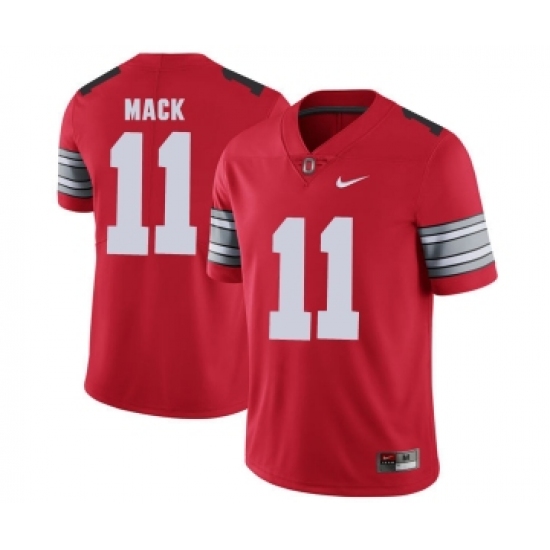 Ohio State Buckeyes 11 Austin Mack Red 2018 Spring Game College Football Limited Jersey