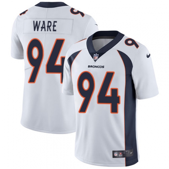 Youth Nike Denver Broncos 94 DeMarcus Ware White Vapor Untouchable Limited Player NFL Jersey