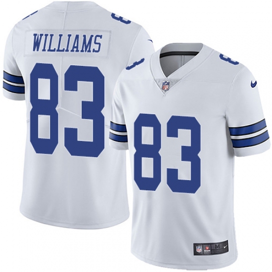 Youth Nike Dallas Cowboys 83 Terrance Williams White Vapor Untouchable Limited Player NFL Jersey