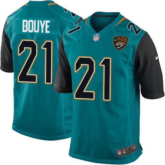 Men's Nike Jacksonville Jaguars 21 A.J. Bouye Game Teal Green Team Color NFL Jersey