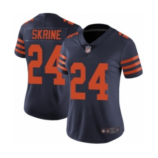 Women's Chicago Bears 24 Buster Skrine Limited Navy Blue Rush Vapor Untouchable Football Jersey