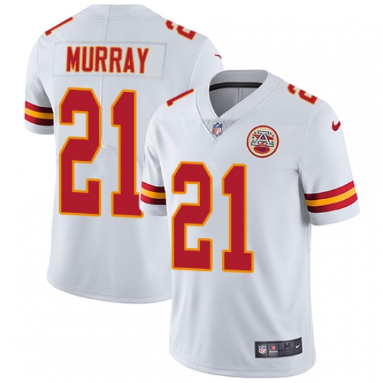 Men's Nike Kansas City Chiefs 21 Eric Murray White Vapor Untouchable Limited Player NFL Jersey