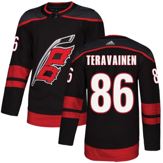 Youth Adidas Carolina Hurricanes 86 Teuvo Teravainen Premier Black Alternate NHL Jersey