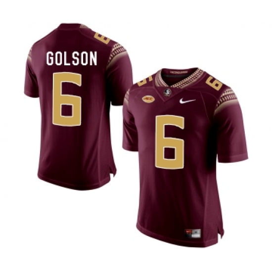 Florida State Seminoles 6 Everett Golson Marroon College Football Jersey