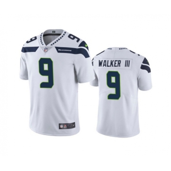 Men's Seattle Seahawks 9 Kenneth Walker III White Vapor Untouchable Limited Stitched Jersey